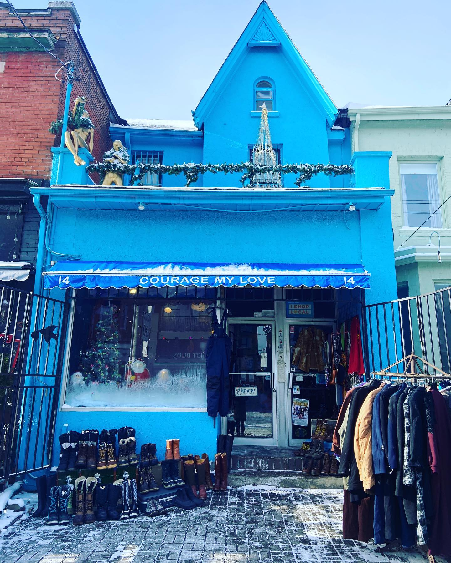 Antique buttons and sewing notions.